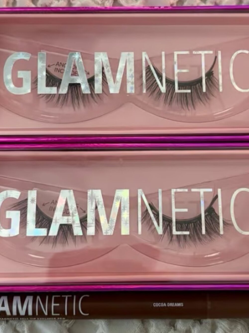 Venus and Virgo Glamnetic Magnetic Lashes with brown felt eyeliner